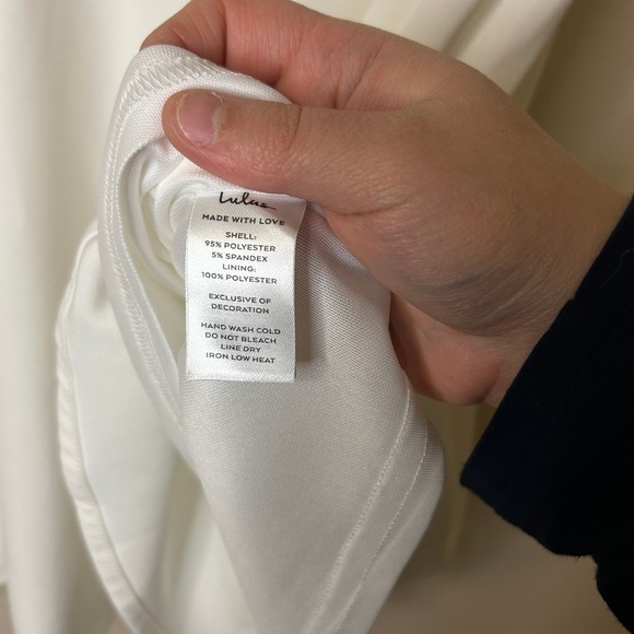 Lulus Aesthetic White Pearl Bow Long Sleeve Romper Medium - Picture 10 of 12